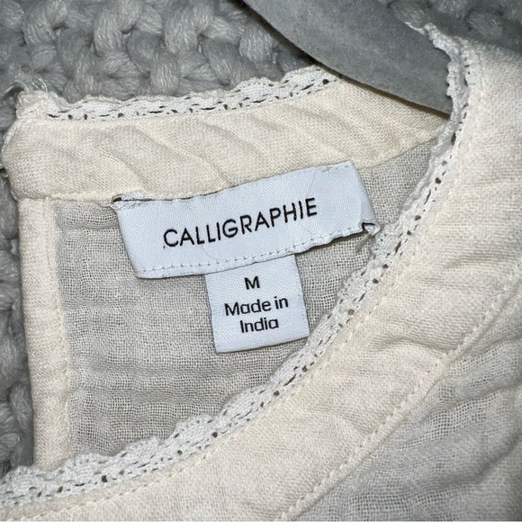 Calligraphie Med embroidered blouse - Picture 3 of 6